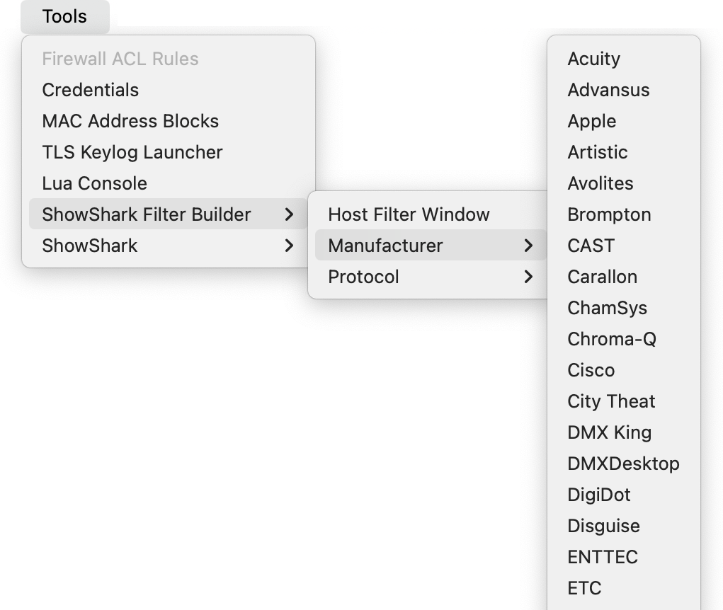 Opening Manufacturer Filter